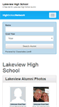 Mobile Screenshot of lakeviewhighschoolalumni.com